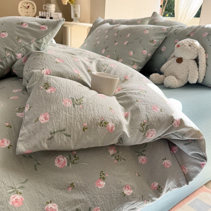 91家纺网 家纺一手货源 找家纺 （总）韩巢家纺 2025新款云感提花双层纱单被套被套单件单品被套-（提供卖家秀）