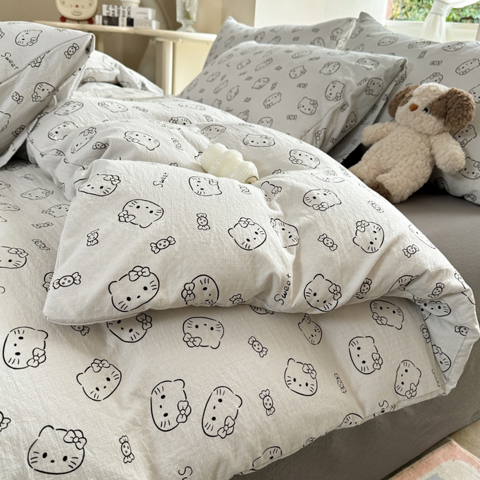 91家纺网 家纺一手货源 找家纺 （总）韩巢家纺 2025新款云感提花双层纱单被套被套单件单品被套-（提供卖家秀）