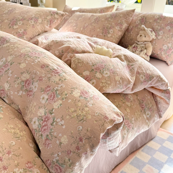 91家纺网 家纺一手货源 找家纺 韩巢家纺 2025新款云感提花双层纱单被套被套单件单品被套-（提供卖家秀） 爱如星辰