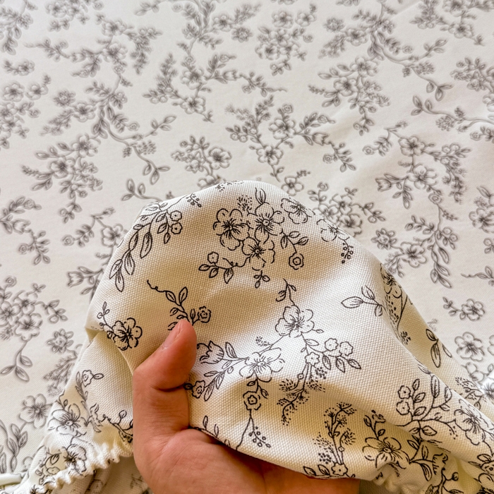 91家纺网 家纺一手货源 找家纺 韩巢家纺 2025新款全棉纯棉田园小清新花卉老粗布席子凉席夏季凉席席子床笠款床套 繁花