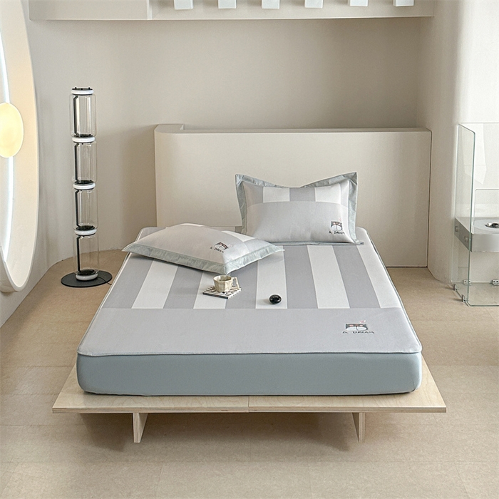 91家纺网 家纺一手货源 找家纺 Sweet dreams甜梦 2025新款母婴级7A抗菌养生冰藤席席子凉席-影棚2床笠款 美梦熊