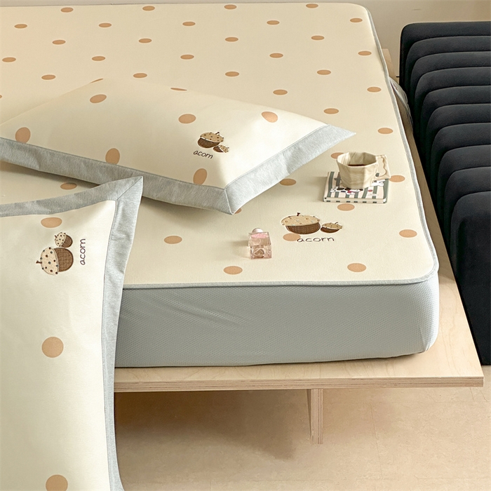 91家纺网 家纺一手货源 找家纺 Sweet dreams甜梦 2025新款母婴级7A抗菌养生冰藤席席子凉席-影棚2床笠款 小橡子