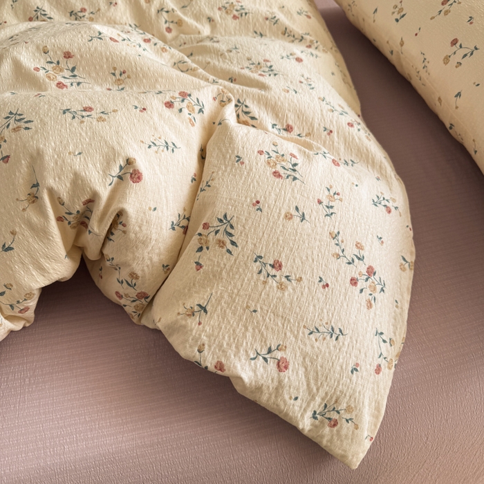 91家纺网 家纺一手货源 找家纺 韩巢家纺 2025新款云感提花双层纱单被套被套单件单品被套-（提供卖家秀） 春风十里