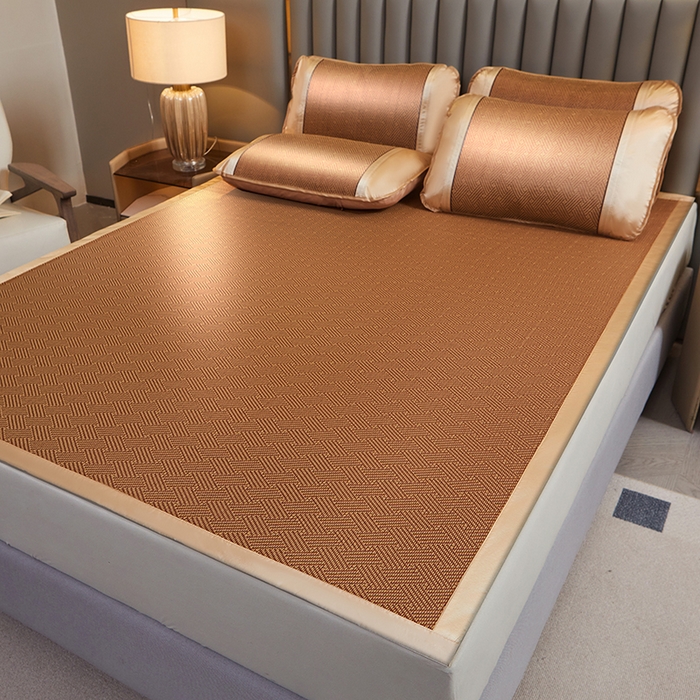 91家纺网 家纺一手货源 找家纺 （总）眠多宝 2025新款单面古藤系列-直角藤席席子