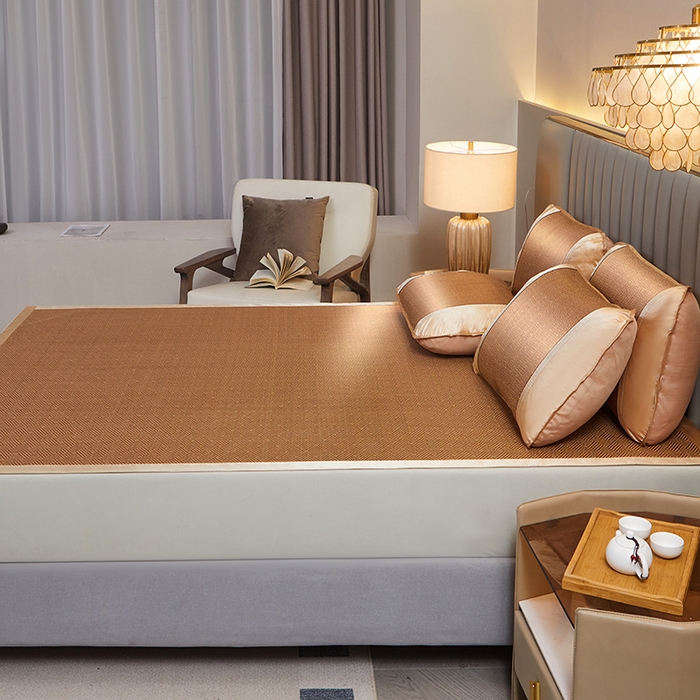 91家纺网 家纺一手货源 找家纺 （总）眠多宝 2025新款单面古藤系列-直角藤席席子