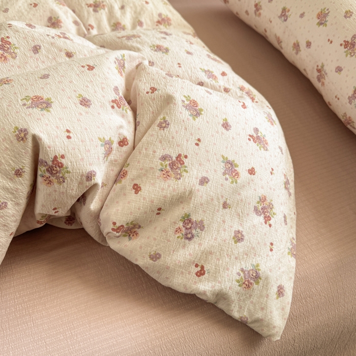 91家纺网 家纺一手货源 找家纺 韩巢家纺 2025新款云感提花双层纱单被套被套单件单品被套-（提供卖家秀） 落日暮年