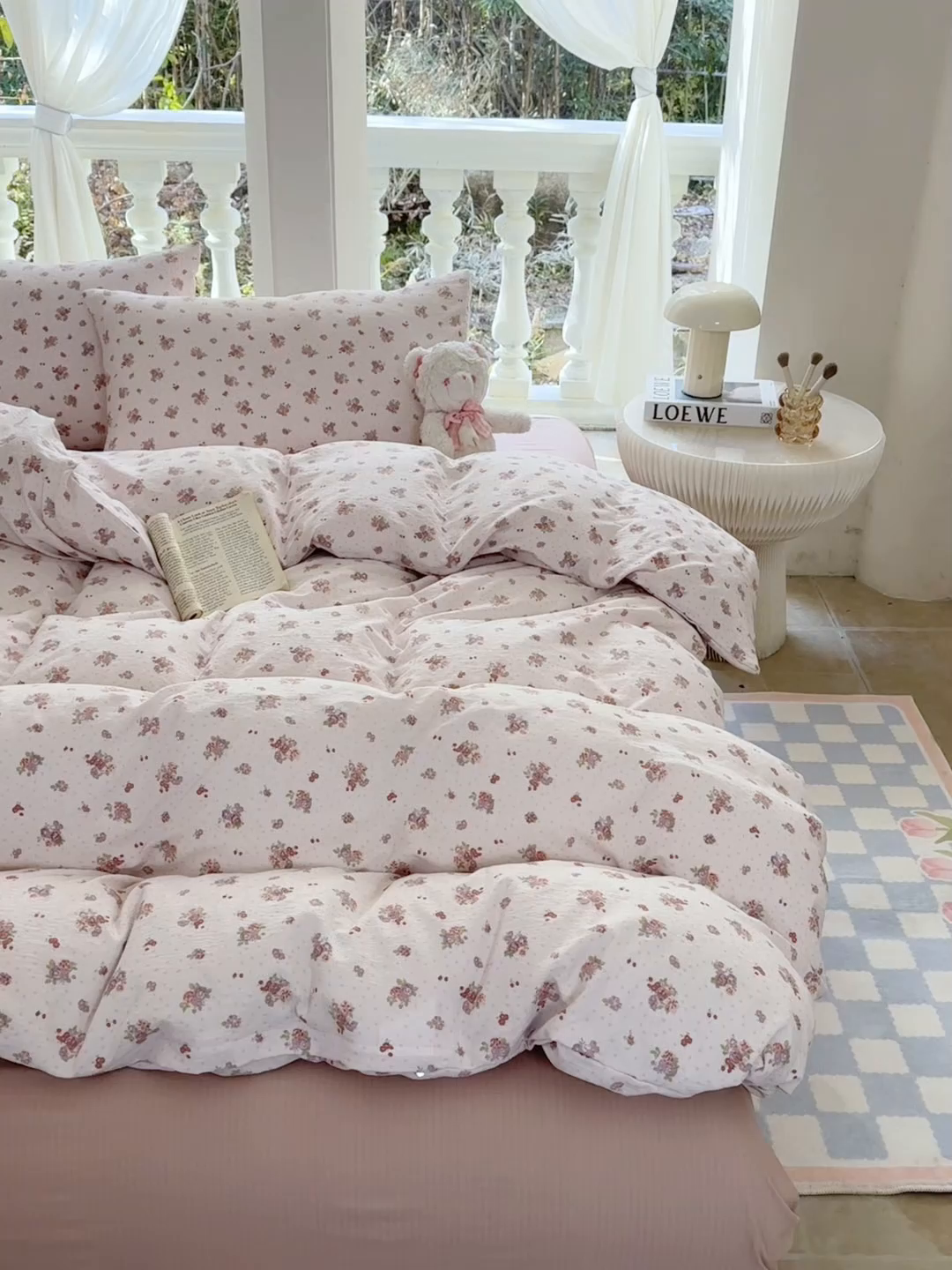 91家纺网 家纺一手货源 找家纺 韩巢家纺 2025新款云感提花双层纱单被套被套单件单品被套-（提供卖家秀） 落日暮年