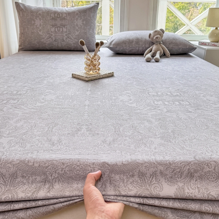 91家纺网 家纺一手货源 找家纺 韩巢家纺 2025新款全棉纯棉田园小清新花卉老粗布席子凉席夏季凉席席子床笠款床套 梦境