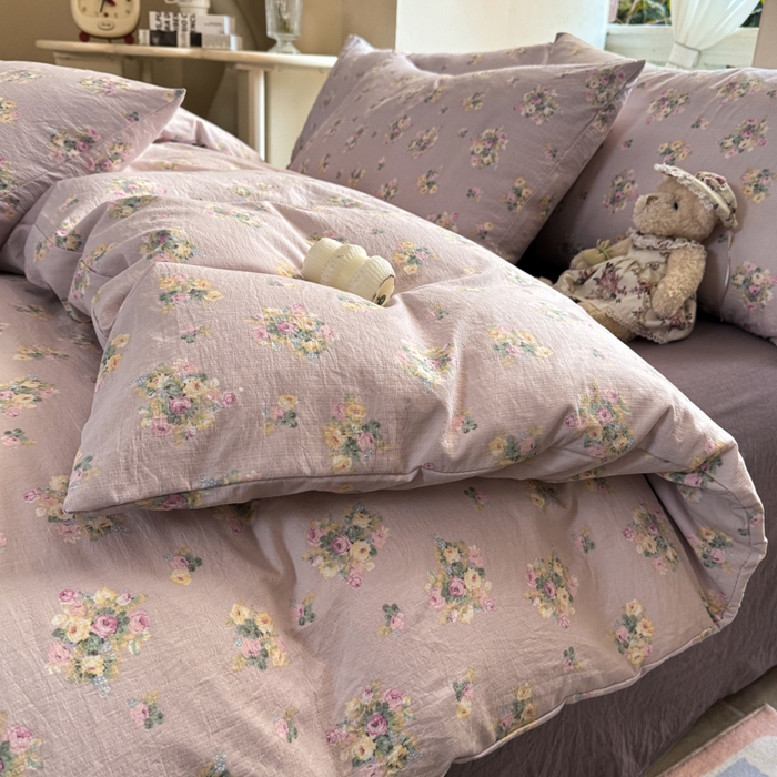 韩巢家纺 2025新款云感提花双层纱单被套被套单件单品被套-（提供卖家秀） 奶油味的暗恋