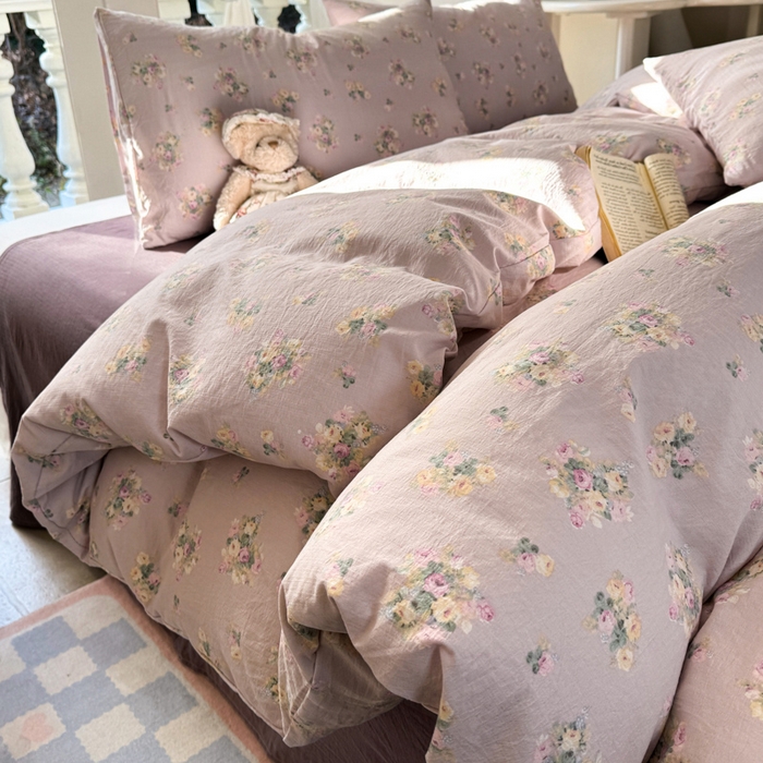 91家纺网 家纺一手货源 找家纺 韩巢家纺 2025新款云感提花双层纱单被套被套单件单品被套-（提供卖家秀） 奶油味的暗恋