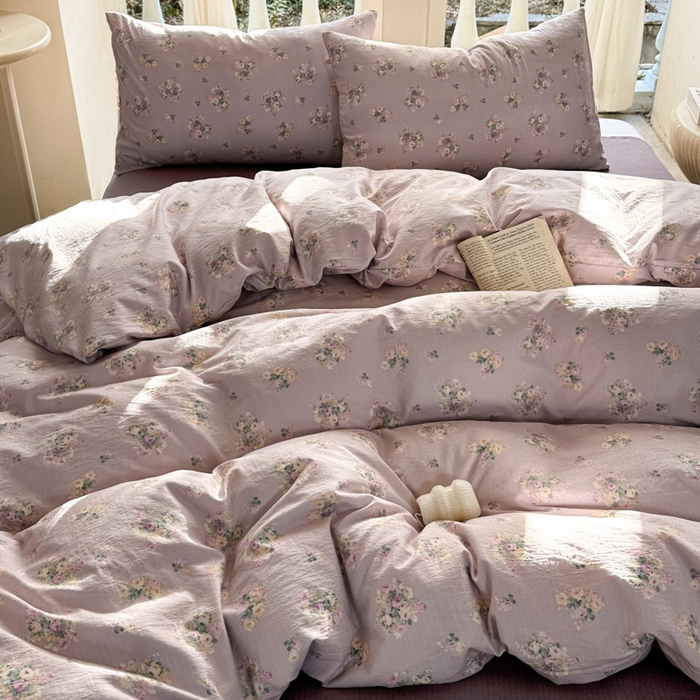 91家纺网 家纺一手货源 找家纺 韩巢家纺 2025新款云感提花双层纱单被套被套单件单品被套-（提供卖家秀） 奶油味的暗恋