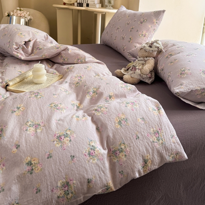 91家纺网 家纺一手货源 找家纺 韩巢家纺 2025新款云感提花双层纱单被套被套单件单品被套-（提供卖家秀） 奶油味的暗恋