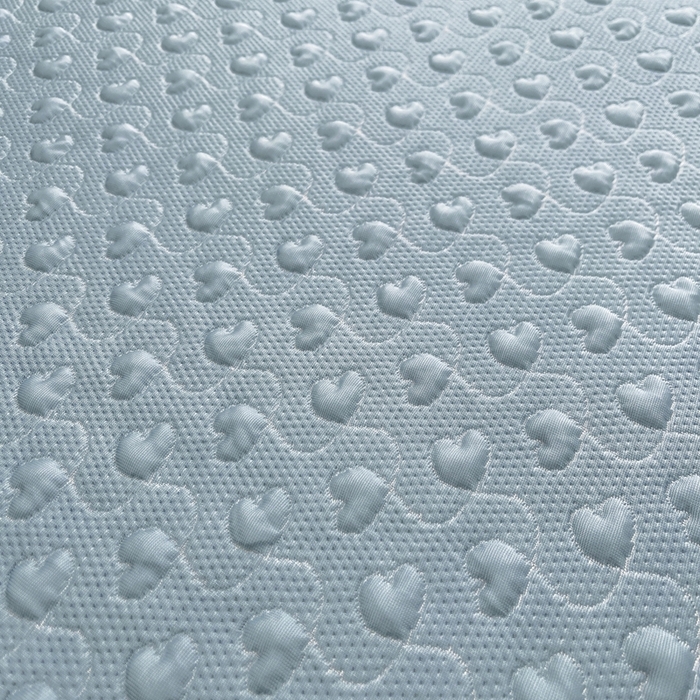 91家纺网 家纺一手货源 找家纺 怡源梦 2025新款A类高分子凉感凉席床裙款-心动系列 兰色