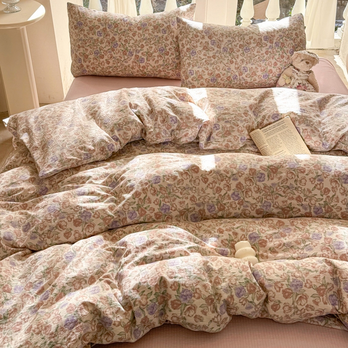 91家纺网 家纺一手货源 找家纺 韩巢家纺 2025新款云感提花双层纱单被套被套单件单品被套-（提供卖家秀） 偏偏宠爱