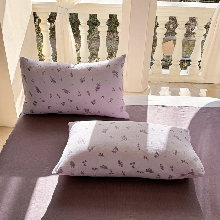 91家纺网 家纺一手货源 找家纺 韩巢家纺 2025新款云感提花双层纱单被套被套单件单品被套-（提供卖家秀） 葡萄七分甜