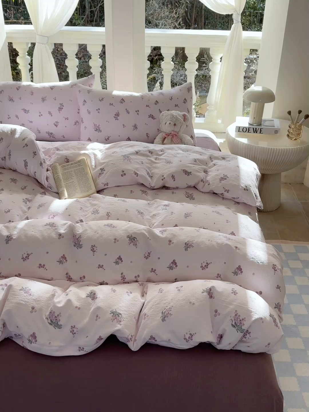 91家纺网 家纺一手货源 找家纺 韩巢家纺 2025新款云感提花双层纱单被套被套单件单品被套-（提供卖家秀） 葡萄七分甜