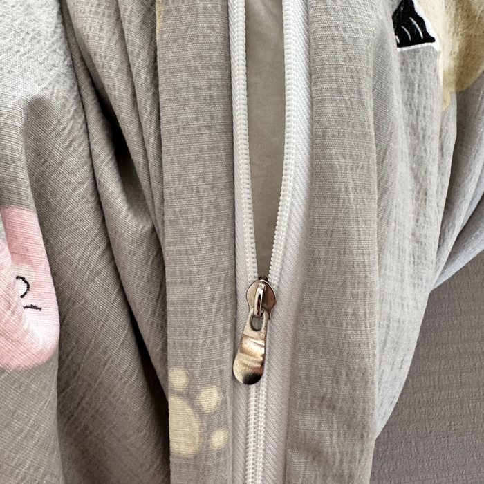 91家纺网 家纺一手货源 找家纺 韩巢家纺 2025新款云感提花双层纱单被套被套单件单品被套-（提供卖家秀） 奇妙小熊