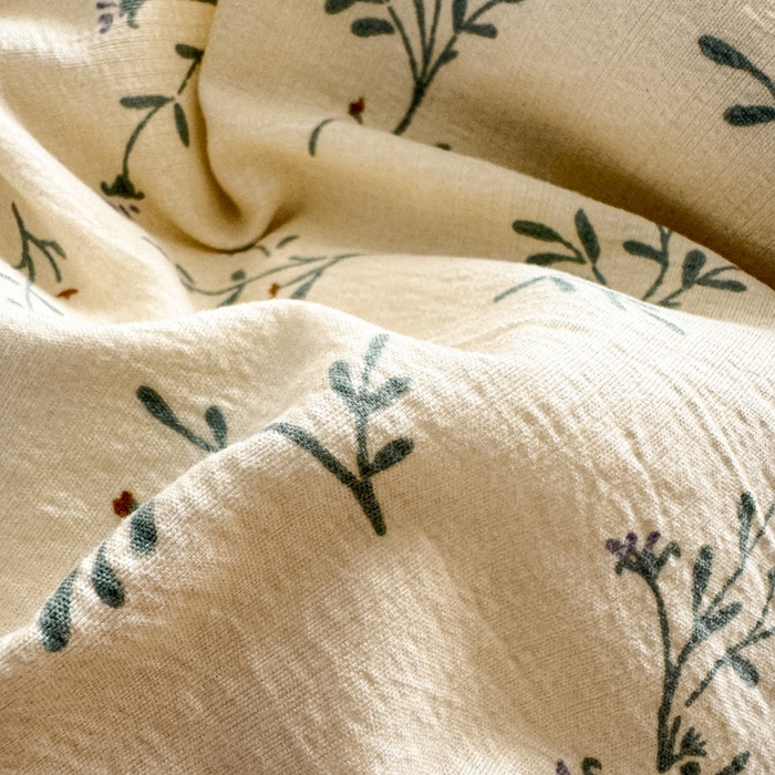 91家纺网 家纺一手货源 找家纺 韩巢家纺 2025新款云感提花双层纱单被套被套单件单品被套-（提供卖家秀） 森田野园