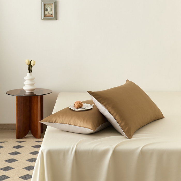 91家纺网 家纺一手货源 找家纺 （总）咏绒家纺工厂店 2025新款60S奥地利兰精天丝轻奢系列-单枕套（风格二）