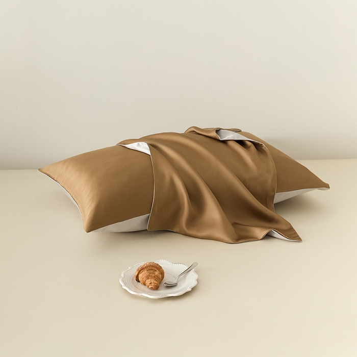 91家纺网 家纺一手货源 找家纺 （总）咏绒家纺工厂店 2025新款60S奥地利兰精天丝轻奢系列-单枕套（风格二）