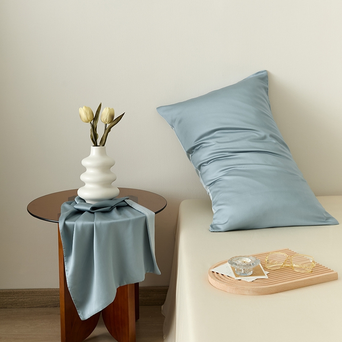 91家纺网 家纺一手货源 找家纺 （总）咏绒家纺工厂店 2025新款60S奥地利兰精天丝轻奢系列-单枕套（风格二）