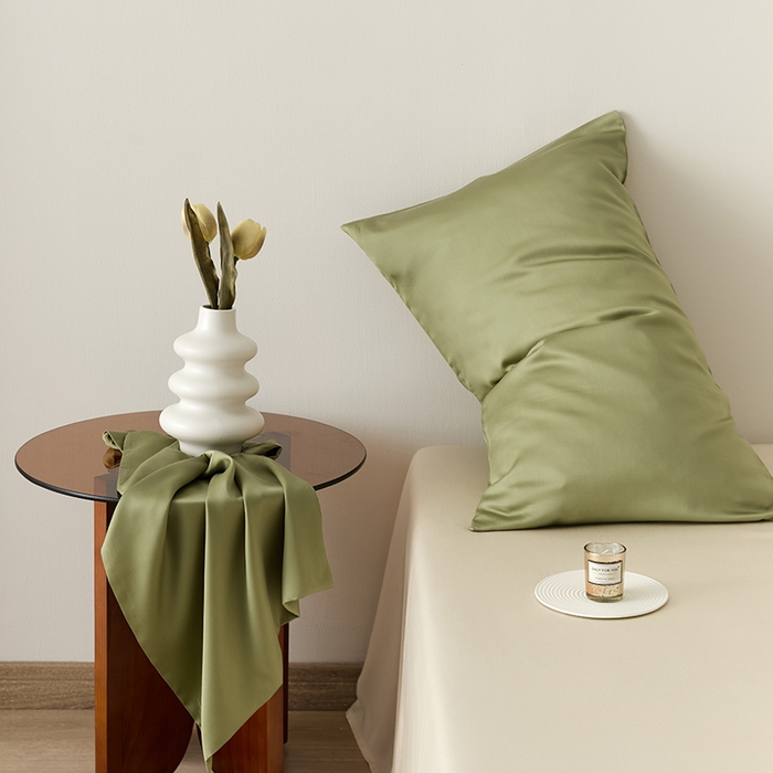 91家纺网 家纺一手货源 找家纺 （总）咏绒家纺工厂店 2025新款60S奥地利兰精天丝轻奢系列-单枕套（风格二）