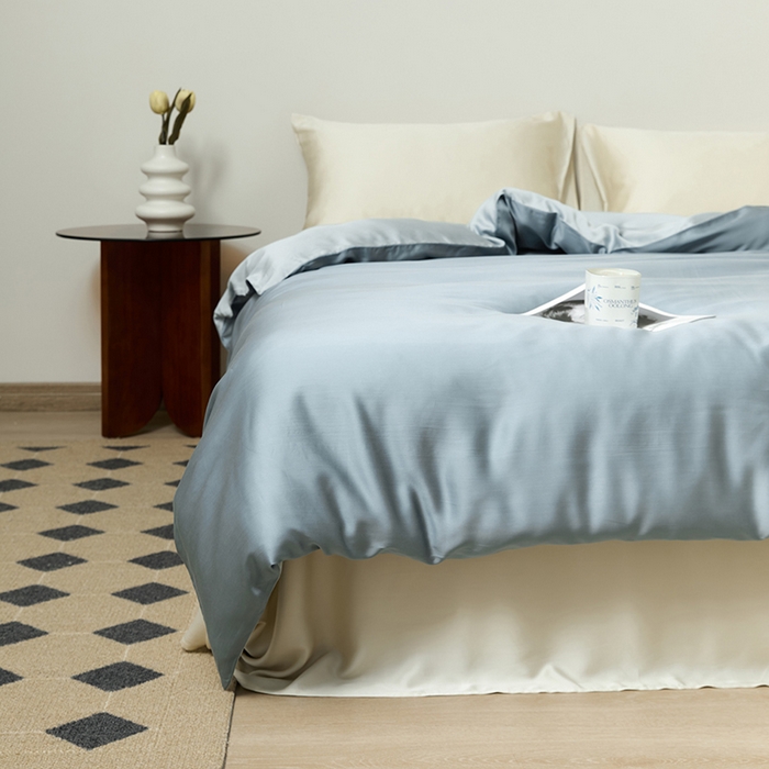91家纺网 家纺一手货源 找家纺 （总）咏绒家纺工厂店 2025新款60S奥地利兰精天丝轻奢系列-单被套（风格二）