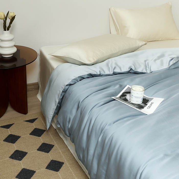 91家纺网 家纺一手货源 找家纺 （总）咏绒家纺工厂店 2025新款60S奥地利兰精天丝轻奢系列-单被套（风格二）