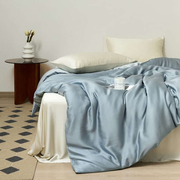 91家纺网 家纺一手货源 找家纺 （总）咏绒家纺工厂店 2025新款60S奥地利兰精天丝轻奢系列-单被套（风格二）