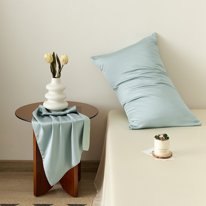 91家纺网 家纺一手货源 找家纺 （总）咏绒家纺工厂店 2025新款60S奥地利兰精天丝轻奢系列-单枕套（风格二）