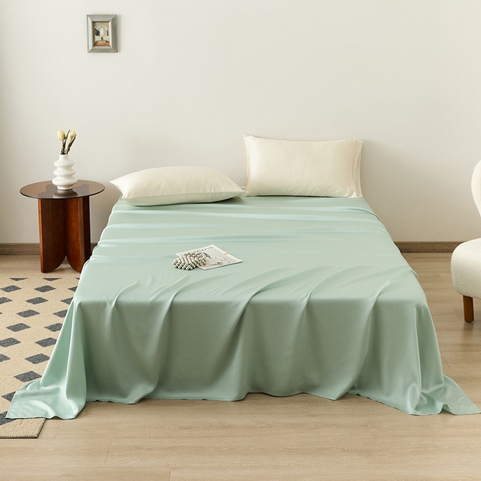 91家纺网 家纺一手货源 找家纺 （总）咏绒家纺工厂店 2025新款60S奥地利兰精天丝轻奢系列-单床单（风格二）