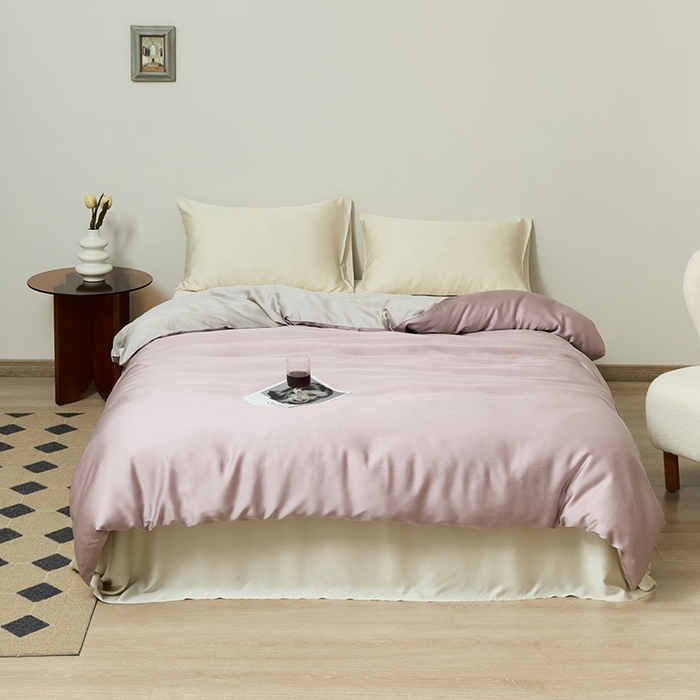 91家纺网 家纺一手货源 找家纺 （总）咏绒家纺工厂店 2025新款60S奥地利兰精天丝轻奢系列-单被套（风格二）