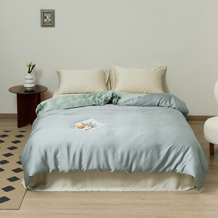 91家纺网 家纺一手货源 找家纺 （总）咏绒家纺工厂店 2025新款60S奥地利兰精天丝轻奢系列-单被套（风格二）