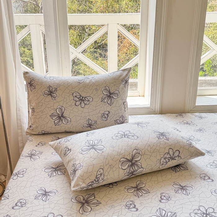 91家纺网 家纺一手货源 找家纺 韩巢家纺 2025新款全棉纯棉田园小清新花卉老粗布席子凉席夏季凉席席子床笠款床套 约定