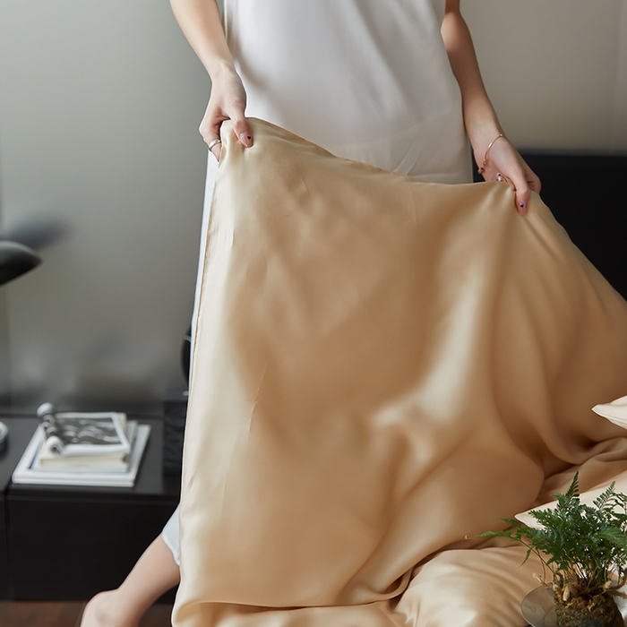 91家纺网 家纺一手货源 找家纺 咏绒家纺工厂店 2025新款60S奥地利兰精天丝轻奢四件套系列（风格二） 沙茶色