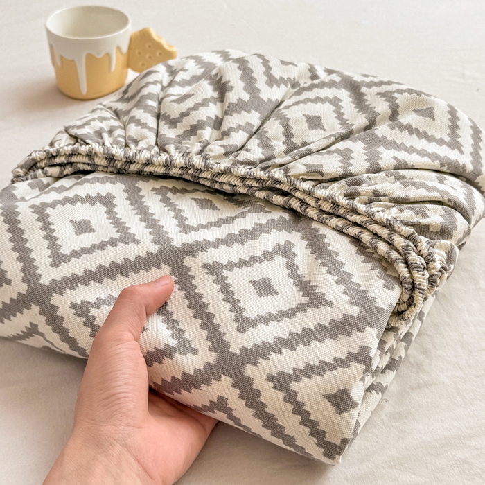 91家纺网 家纺一手货源 找家纺 韩巢家纺 2025新款全棉纯棉田园小清新花卉老粗布席子凉席夏季凉席席子床笠款床套 致青春