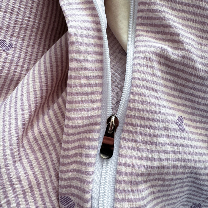 91家纺网 家纺一手货源 找家纺 韩巢家纺 2025新款云感提花双层纱单被套被套单件单品被套-（提供卖家秀） 紫倾心