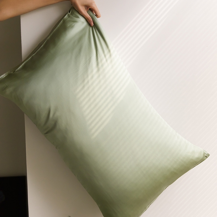 91家纺网 家纺一手货源 找家纺 咏绒家纺工厂店 2025新款60S奥地利兰精天丝轻奢四件套系列（风格二） 香奈儿绿-嫩叶绿