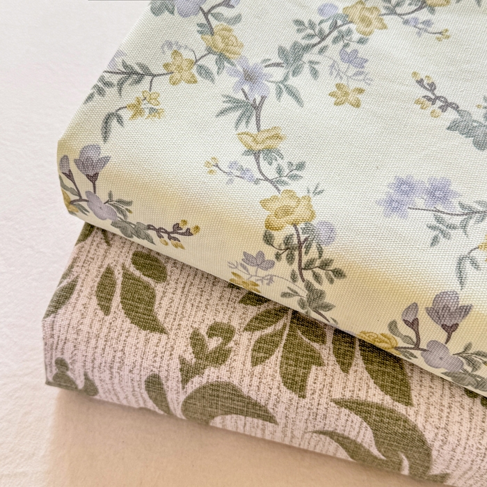 91家纺网 家纺一手货源 找家纺 韩巢家纺 2025新款全棉纯棉田园小清新花卉老粗布席子凉席夏季凉席席子床笠款床套 组合图（仅展示）