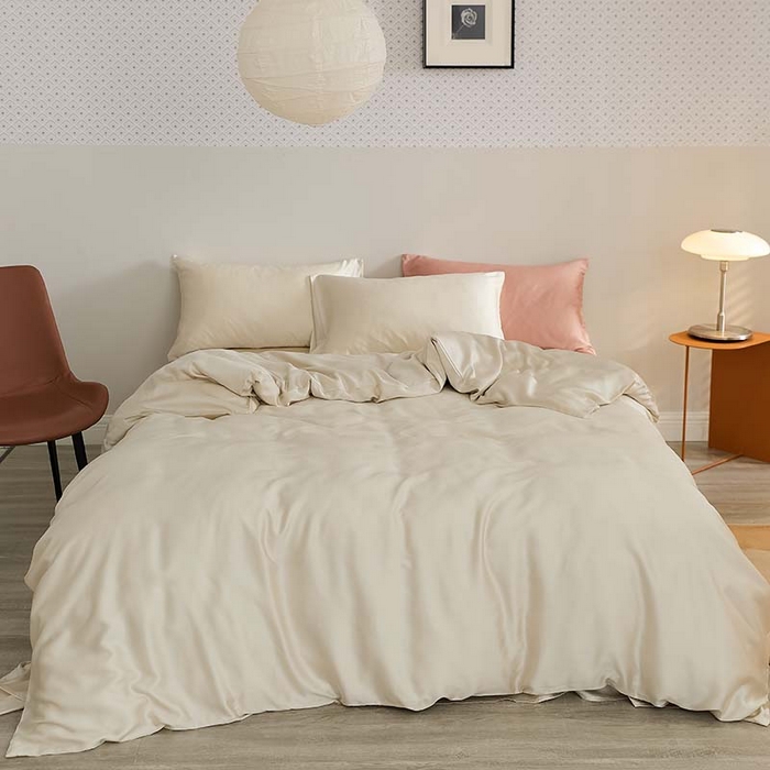 91家纺网 家纺一手货源 找家纺 咏绒家纺工厂店 2025新款60S奥地利兰精天丝轻奢系列（风格三） 满天星紫-曙光银