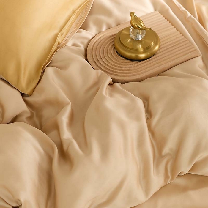 91家纺网 家纺一手货源 找家纺 咏绒家纺工厂店 2025新款60S奥地利兰精天丝轻奢系列（风格三） 沙茶色