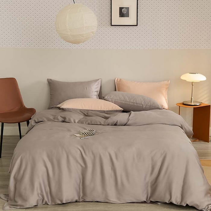 咏绒家纺工厂店 2025新款60S奥地利兰精天丝轻奢系列（风格三） 岩石灰