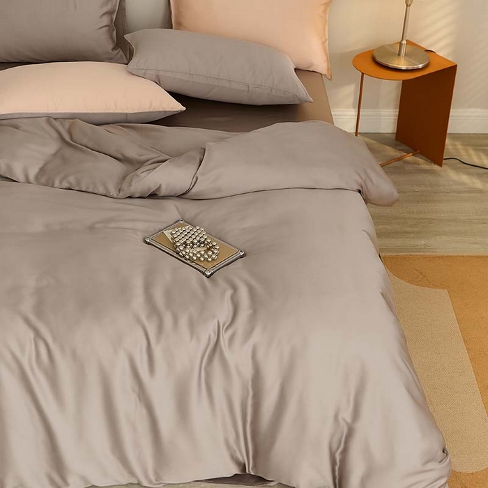 91家纺网 家纺一手货源 找家纺 咏绒家纺工厂店 2025新款60S奥地利兰精天丝轻奢系列（风格三） 岩石灰