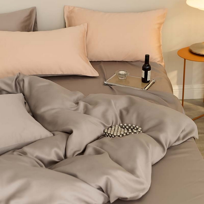 91家纺网 家纺一手货源 找家纺 咏绒家纺工厂店 2025新款60S奥地利兰精天丝轻奢系列（风格三） 岩石灰