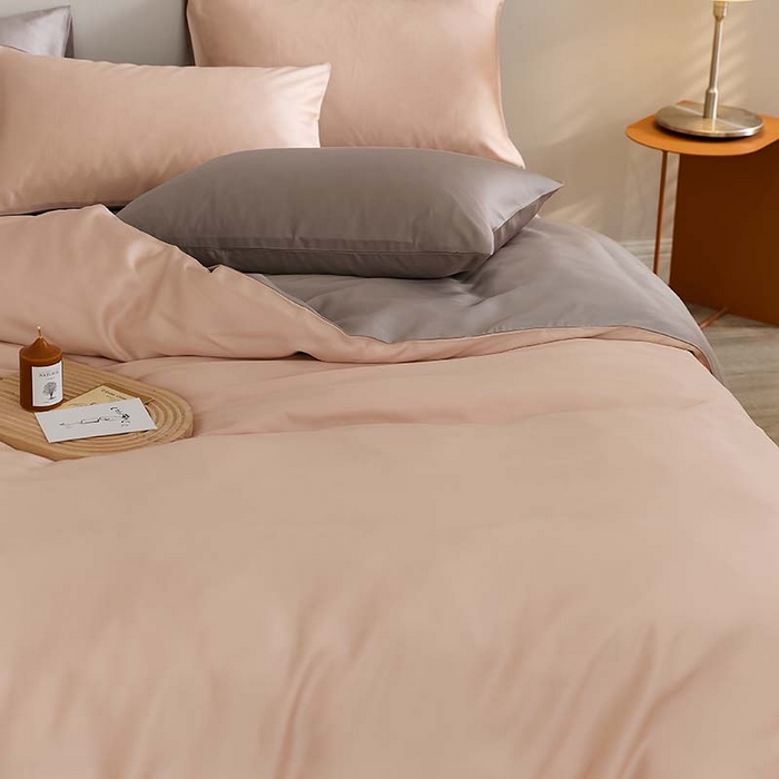 91家纺网 家纺一手货源 找家纺 咏绒家纺工厂店 2025新款60S奥地利兰精天丝轻奢系列（风格三） 月光色-岩石灰