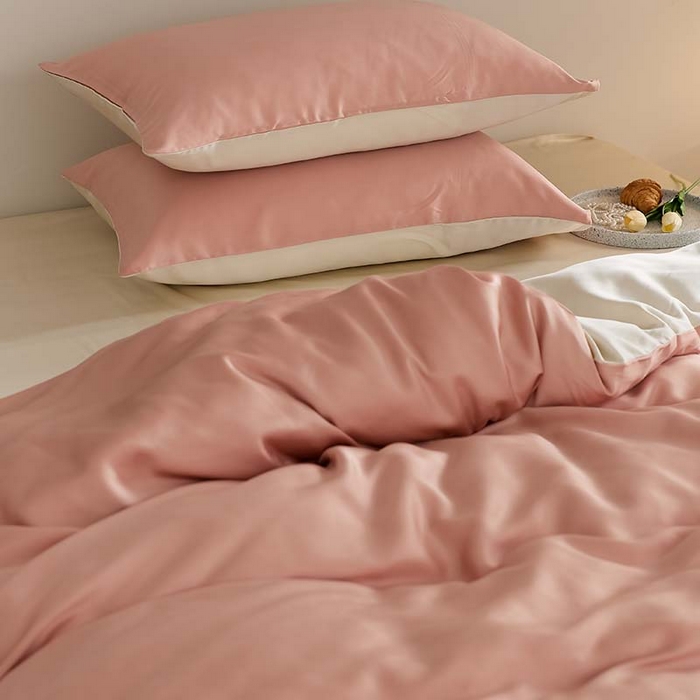 91家纺网 家纺一手货源 找家纺 咏绒家纺工厂店 2025新款60S奥地利兰精天丝轻奢系列（风格三） 芝芝桃桃-极地白