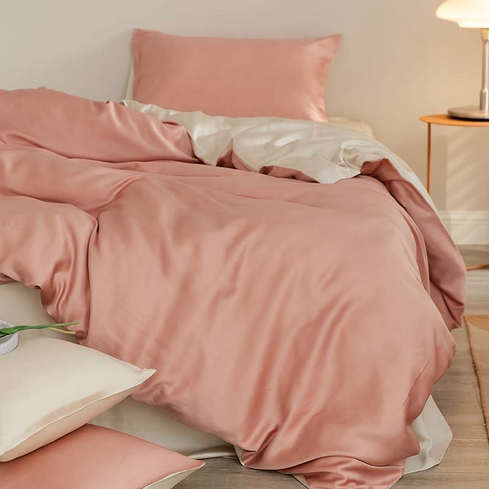 91家纺网 家纺一手货源 找家纺 咏绒家纺工厂店 2025新款60S奥地利兰精天丝轻奢系列（风格三） 芝芝桃桃-极地白