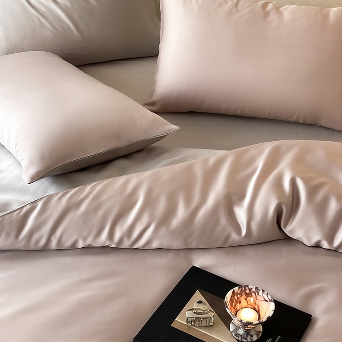 91家纺网 家纺一手货源 找家纺 咏绒家纺工厂店 2025新款60S奥地利兰精天丝轻奢系列（风格三） 夜影凝香-霜华银