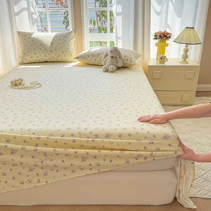 91家纺网 家纺一手货源 找家纺 （总）吉象家纺 2025新款老粗布三件套-床单款