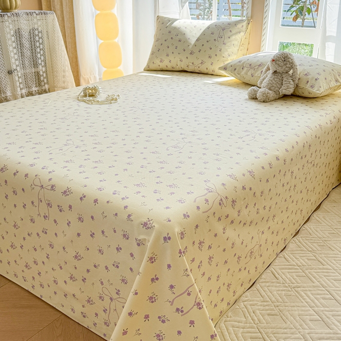 91家纺网 家纺一手货源 找家纺 （总）吉象家纺 2025新款老粗布三件套-床单款